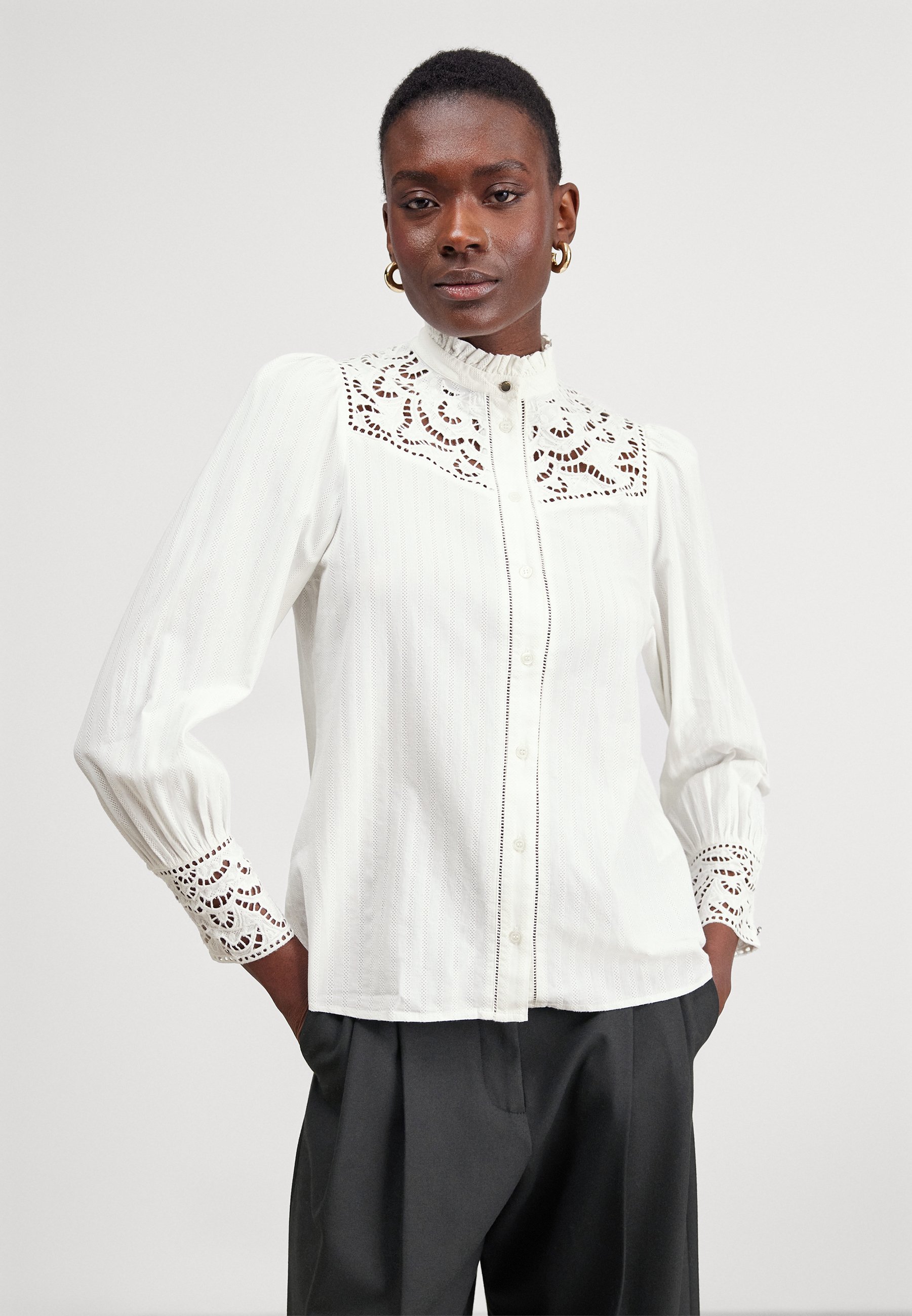Boss damen bluse weiß Outlet